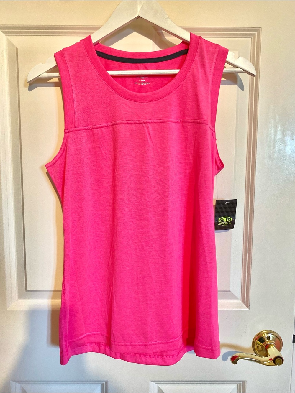 Athletic Works hot pink tank top, womens size small